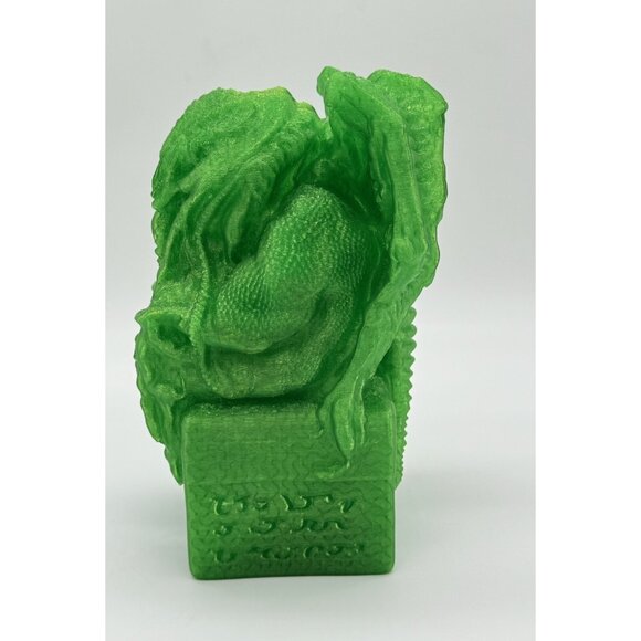 Dreaded Cthulhu Green Textured Dice Tower Tabletop Gaming Accessory - Picture 4 of 8